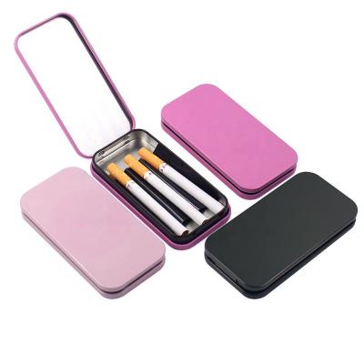 China Recyclable 3-6 Portable Cigarette Tin Box High Quality Customizable Cigarette Tin Box for sale