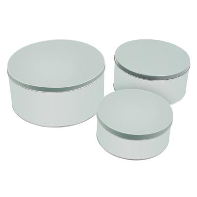 China Single Style 3 6 Pound Size Tin Set Large Capacity Storage Recyclable Metal Tin Box Toughen Tin Box for sale