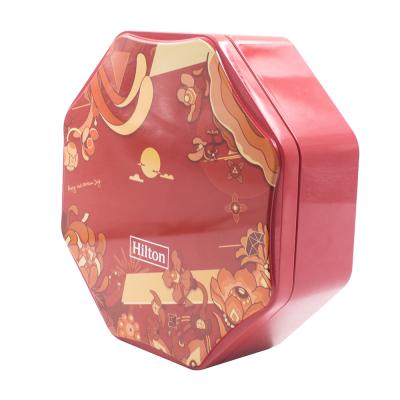 China High-end recyclable octagonal cookie box double-layer custom cookie box can provide interior support for sale