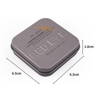 China Recyclable portable battery tin box with square hinge tin box can be customized hot selling small square box with EVA liner for sale