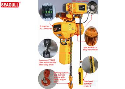 China Alloy Steel Electric Chain Motorized Hoist 3 Ton 50hz 220 - 460v for sale