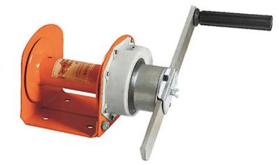 China 0.01T Test Load Lifting And Pulling Orange Hand Movement Brake Hand Winch for sale