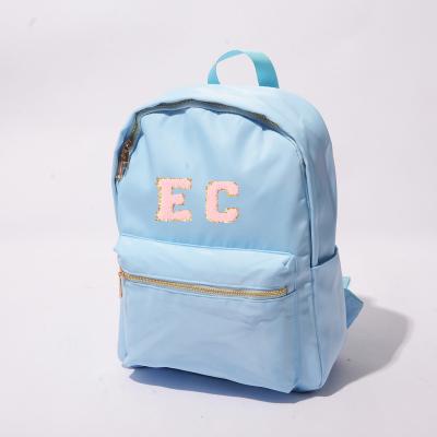 China School Bag Travel Storage Bag Macaron Bright Candy Color Light Pink Nylon Backpack Waterproof Backpack New for sale