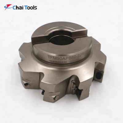 China Shoulder Angle CNC Milling Face Cutter Milling Types With APKT Carbide Insert for sale