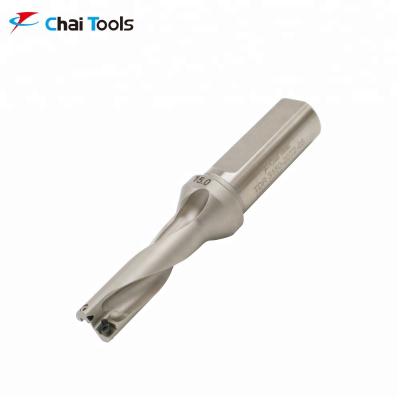 China Precision Metal Drilling Tooling, CNC Indexable U Drill With Carbide Drill Bit Inserts for sale