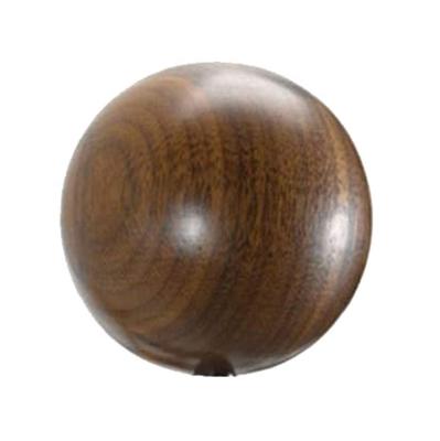 China Lamp finials are threaded 1/4-27 to fit the floor lamp speaks all the time H1.5 inch portable lamps natural dark walnut ball lamp finials/fan pull lamp parts hardware use for sale