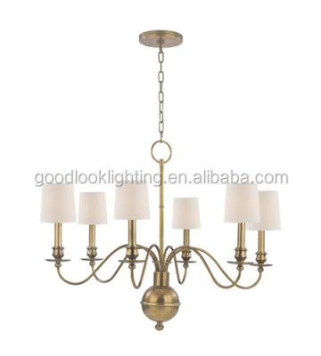 China Metal + Glass (C) UL& ETL Listed Modern Metal Chandelier Pendant Lighting with Aged Brass/Aged Silver and Old Bronze Finish for sale