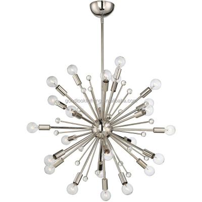 China Adjustable Modern Metal+crystal(C)UL&ETL Crystal Accents With Polished Nickel Chandelier Pendant Lighting for sale