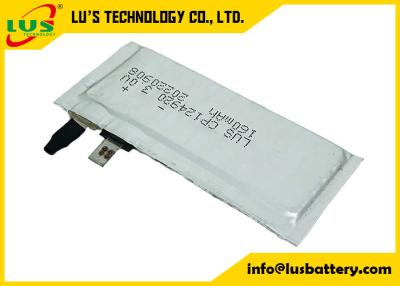 China Capacete de segurança flexível da bateria de lítio 3V de CP124920 LiMnO2 160 Mah Super Thin Cell For à venda