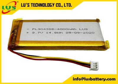 China 3.7 Volt 4000mAh Wiederaufladbare Batterie LP904388 Li-Ionen-Batterie 4000mAh 3.7V Wiederaufladbare Lithium-Polymer-Ionen-Batterie zu verkaufen