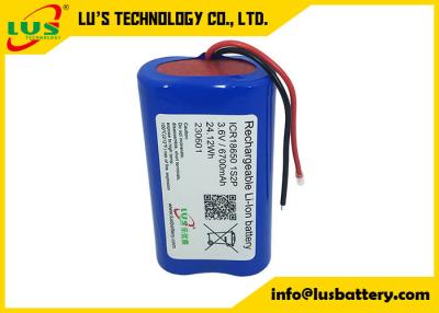 Cina 1S2P batteria ricaricabile a ioni di litio ICR18650 INR18650 batteria a ioni di litio 3.7v 3.6V 6700mah batteria al litio in vendita