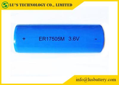 Chine ER17505M un matériel de la batterie 3.6V 2800mah Lisocl2 de chlorure de thionyle de lithium de taille à vendre