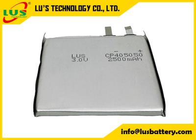 China Slim LiMnO2 batterij CP405050 2400mAh 2500mAh 3v Thin Cell lithiumbatterijen Cp405050 Te koop