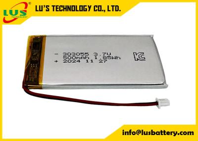 China Li-Polymer Battery 3.7V500mAh Lp303055 Polymer Lithium Ion Battery 500mAh Customized for sale