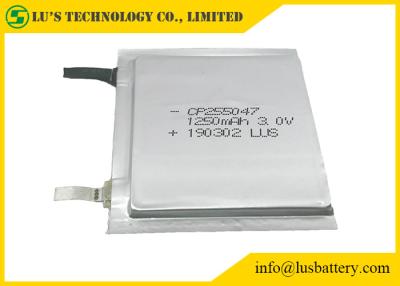 China Van het de Cel3.0v 1250mAh lithium van de lithiumbatterij CP255047 de Beschikbare Dunne ionenbatterij Te koop