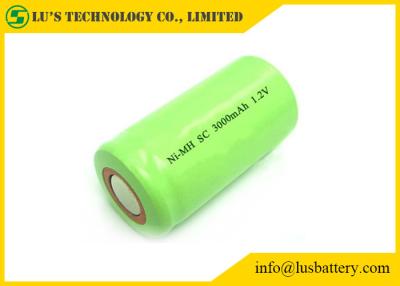 중국 SC 니켈 재충전용 리튬 전지 수소화물 원통 모양 3000mah 1.2V 금속 판매용