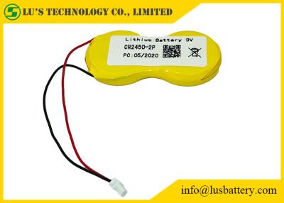 China van de het Lithiumknoop van 3V 1200mah de Celcr2450 CR2450-2P JST Terminals voor Markeringen Te koop