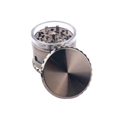 China LC Popular Wholesale Smoking Accessories 4 Layers 63mm Zinc Alloy Metal Herb Grinders for sale