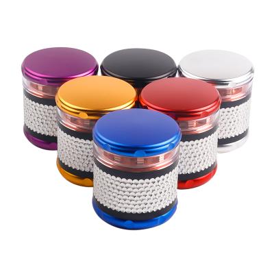 China LC Popular Wholesale Smoking Accessory Set 4 Part Premium Custom Logo 60mm Herb Grinder for sale