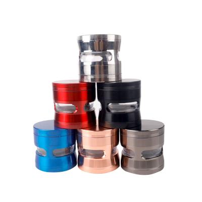 China Lanchuang Popular Wholesale Zinc Alloy Grinder 4 Layers 63MM Colorful Metal Grinders for sale