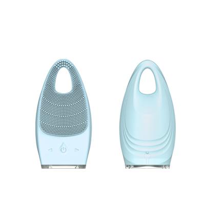 China Handheld Electric Facial Massager Facial Deep Pore Skin Pore Brush Silicone Cleansing Brush Cleaning Device for sale