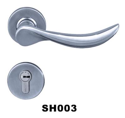 China SS304 Modern Solid Lever Handle Mount Door Handle Stainless Steel Door Handle for sale