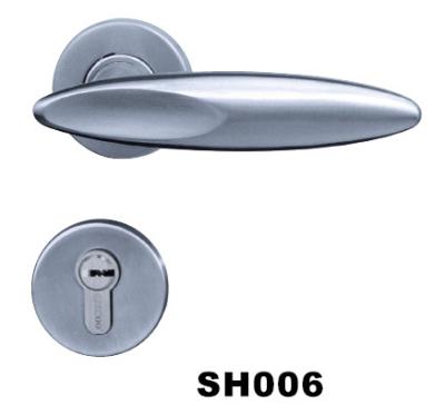 China Modern Solid SUS304 Lever Handle Mount Door Handle Stainless Steel Door Handle for sale