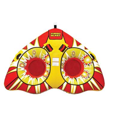 China V-Shaped Inflatable Towable Serves Two Turbo Riders | 1-3 tube of Rider Towable for paddling for sale