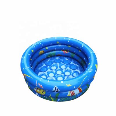 China PVC Foldable 3 Ring Sea World Pool Garden Indoor or Outdoor Inflatable Bathtub for Baby for sale