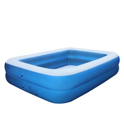 China Swimming Equipment PVC 2 Meter 2 Rings Family Portable Inflatable Plastic Pool for sale