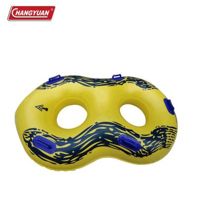 China Plastic PVC Double Seat Swimming Pool Water Slide Swimming Tube For Water Park for sale