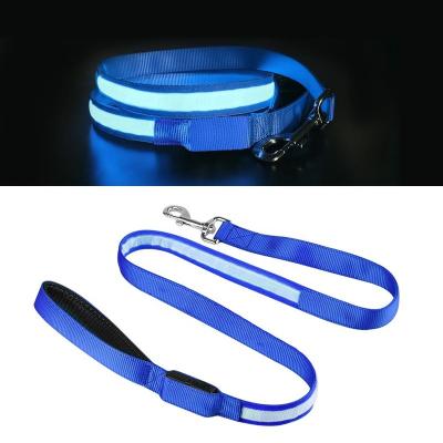 China Lights free sample lluminating Walking Night Glowing USB Rechargeable Led Dog Leash Collar set for sale