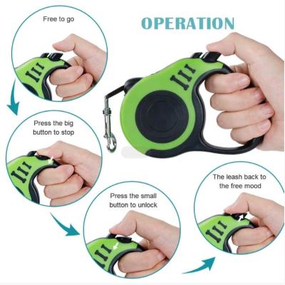 China Sustainable Automatic retractable pet dog traction leash with folding water bottle bowl dog pet waste poop bags set for sale