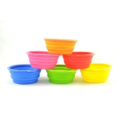 China Sustainable 350ML Portable Foldable Pet Bowl Collapsible Dog Bowl For Pet Food Water Feeding Travel Comida para mascotas Agua Alimentacion for sale