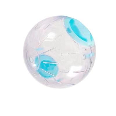 China Stocked Transparent Funny Hamster Running Ball 14CM & 12CM Sports Crystal Running Ball Hamster Golden Silk Bear Circular Pet Toys for sale