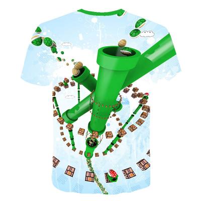 China Summer Kids Cartoon 3d Anti-Shrink T-shirt Printed Kids 3d T-shirt T-shirt For Kids Casual for sale