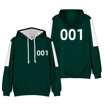 China Anti-wrinkle Squid Game 3D Game Hoodie Women Men Hip Hop Streetwear Pullovers Harajuku Unisex Sweatshirt for sale