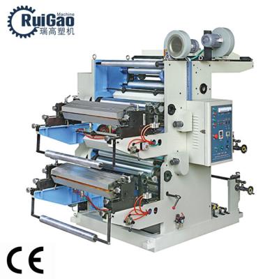 China Flexo Plastic Film Printing Machine Automatic Paper Printer Two Colour zu verkaufen