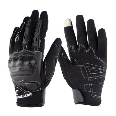 China HBG Summer Unisex Mountain Bike Cycle Motocross Sports Gloves Inclined Finger BMX Full Finger CAD MTB Cycling Gloves for sale