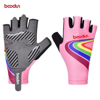 China HBG1253 OED/ODM Half Finger Kid Gloves Cycling Kids Mountain Bike Riding Glove For Kids Bicycle Glove Half Finger Supplier For Kids for sale