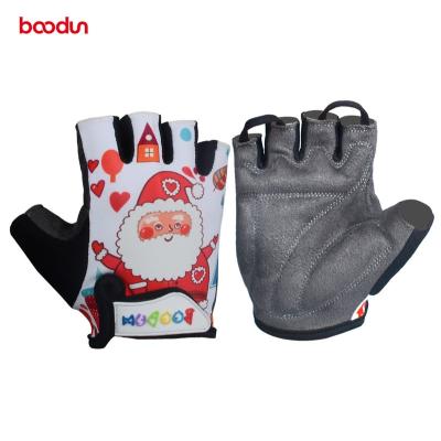 China Competitive Price Wearable and Breathable Non-slip Children Boodun Latest Kids Customization Half Finger Gloves for Recycling for sale