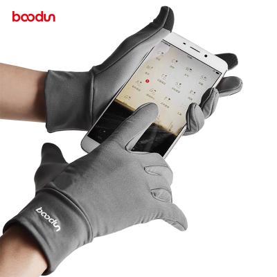 China Protect Hands Boodun Full Finger Cycling Winter Gloves Touch Screen Waterproof Running Cycling For Men And Women for sale