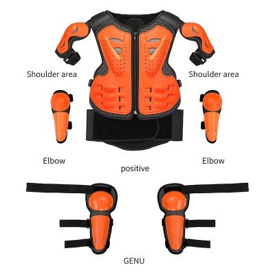 China Flame Retardant Kids Jacket Motorcycle Mesh Fabric Breathable Protective Full Body Protective Gear For Motocross Racing for sale