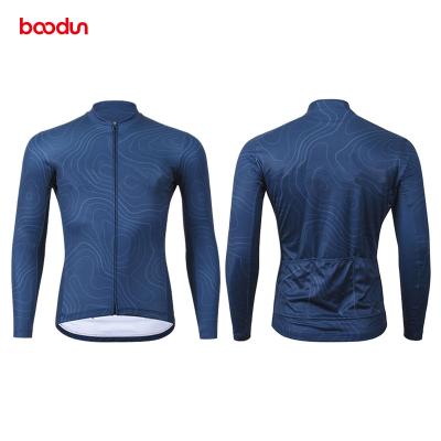 China Wholesale Antibacterial You Design Sportswear Riding Tee With Breathable Blue Long Sleeve T-shirt Top For Recycling for sale