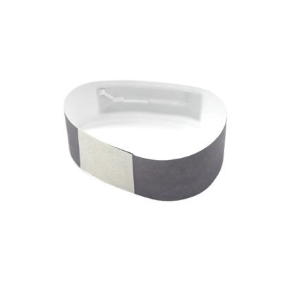 China One time use tag213 nfc paper wristband rfid paper waterproof / waterproof wristband 13.56 MHz for sale