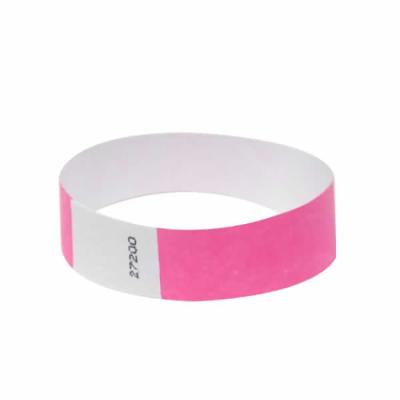 China Waterproof/waterproof disposable rfid wristband UHF rfid paper paper wristband for events for sale