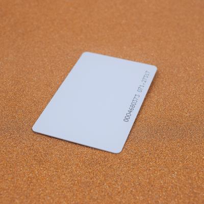 China Plastic PVC Proximity Smart ID Card RFID Card tk4100 plastic key card waterproof / 125khz em4200 card waterproof blank for sale