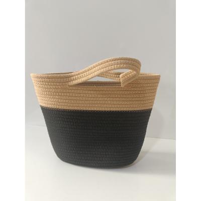 China PORTABLE Made In China Rattan Oversized Woven Tote Bag Woven Bag Chinese Factory Oem Cotton Rope Bags for sale