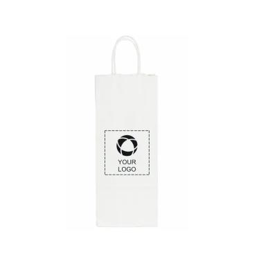 China Recyclable Custom Printed Environmental Protection Logo Wine Bag Portable Bag for sale