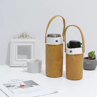 China Recyclable Portable Round Water Bottle Paper Bag Bucket Paper Bag for sale